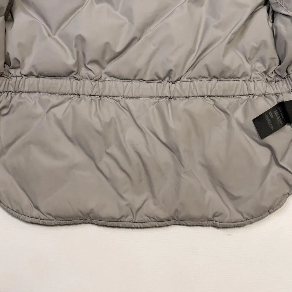 The North Face Jacket Girls Medium Black Down Puffer Quilted Full Zip Winter